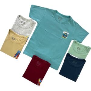 تيشيرت نصف كم قطن 100% معالج ضد الحساسية